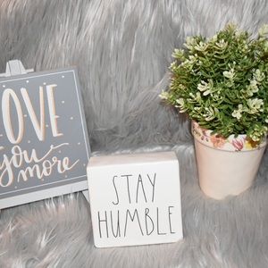 Rae Dunn Be Humble/Be Kind office block
